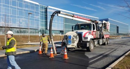 Jet Vac Cleaning of Storm Drainage System | North American Pipeline Services NJ Sewer Repair and Replacement Services (732) 625-9300 