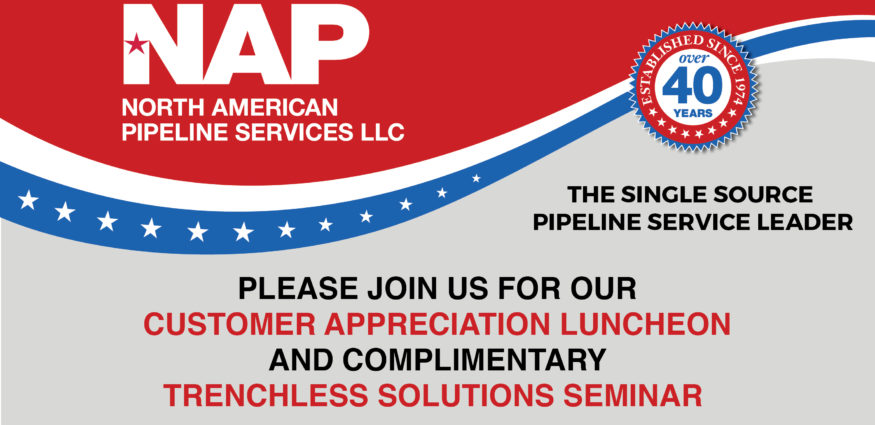 CUSTOMER APPRECIATION LUNCHEON | North American Pipeline Services NJ Sewer Repair and Replacement Services (732) 625-9300 